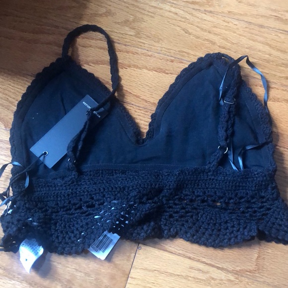 Black knitted bralette - Picture 3 of 5
